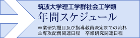 筑波大学理工学群社会工学類 年間スケジュール