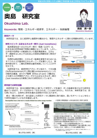奥島　真一郎 研究室ポスター
