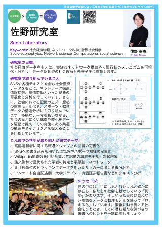 佐野　幸恵 研究室ポスター