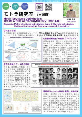 吉瀬　章子 研究室ポスター