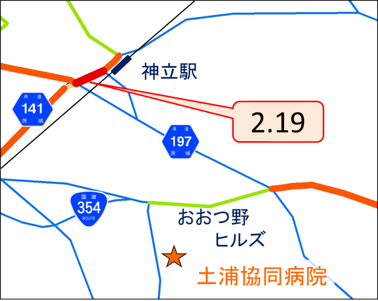病院移転後の混雑状況