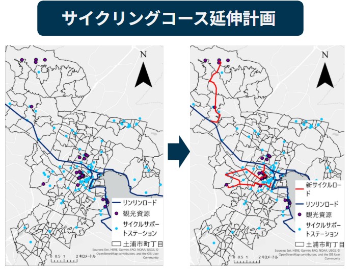 サイクリングロード延伸図