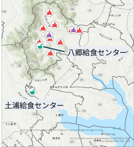 給食センター広域化案